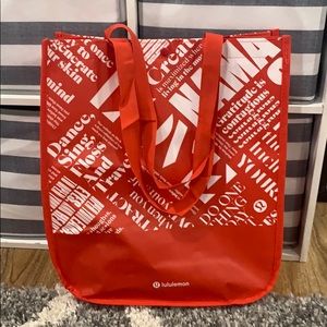 Big Red Lululemon Tote Bag